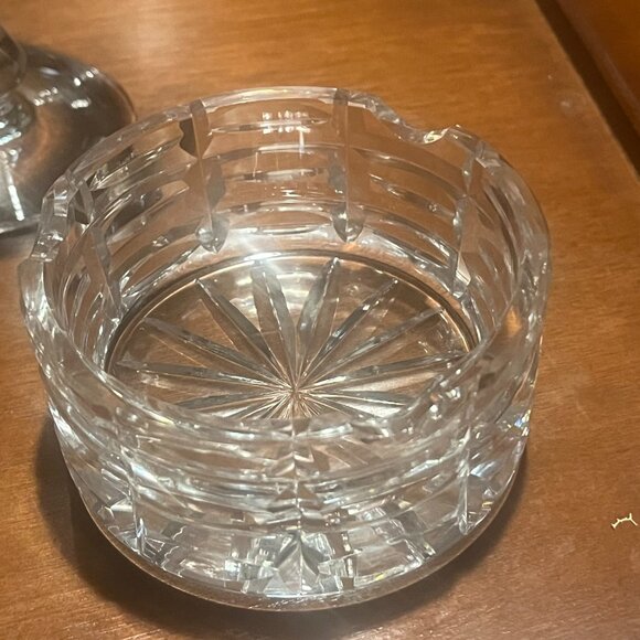 Vintage WATERFORD‎ Crystal Ashtray Round 3" Beautiful - Picture 8 of 10